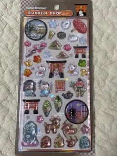 正規品　ボンボンドロップシール　和柄　古都めぐり