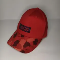 Junior CARP 24 赤 迷彩 スナップバックキャップ