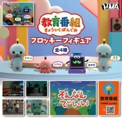 教育番組　フロッキーフィギュア　ガチャ 全4種　コンプリート　セット