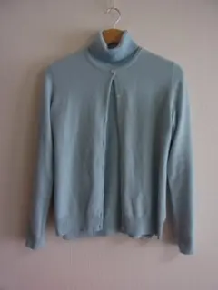 ユニクロ カシミヤ 100％ タートルネック カーディガン アンサンブル L