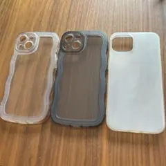 iPhone14 ケース　3個セット　クリアケース　ブラック