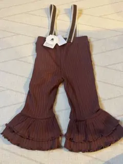&mignon サスペンダー付きフリルパンツ 新品タグ付き　90cm
