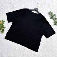 ロペ ROPE 半袖カットソー Tシャツ ブラック フリーサイズのサムネイル