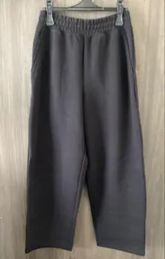 ユニクロC スウェットワイドパンツ ブラック