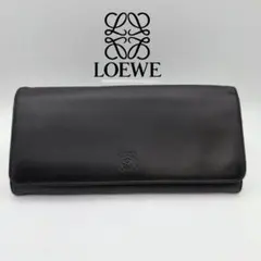 LOEWE ロエベ アナグラム長財布 ブラック×ゴールド バイカラー - メルカリ