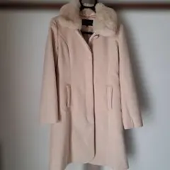 ミッシュマッシュ　ベージュ　ウールコート　M
