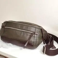 COACH コーチ トンプソン 70785 シボ革 バイカラー ボディバッグ COACH コーチ トンプソン 70785 シボ革 バイカラー ボディバッグ