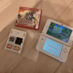 ニンテンドー3DS LL 本体 ポケモン　オメガルビー　Y サン　どうぶつの森