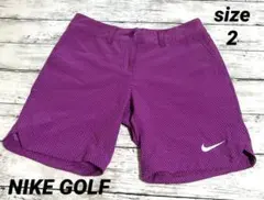 ナイキゴルフ　サイズ2　M　レディースパンツ　ゴルフ　短パン　NIKEGOLF