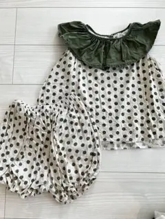 セットアップ　ドット柄セット 120cm