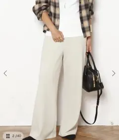 ♡美品♡ APSTUDIO エラスティックパンツ 34　ベージュ　2023 エラスティックパンツ（その他パンツ）｜AP STUDIO（エーピー