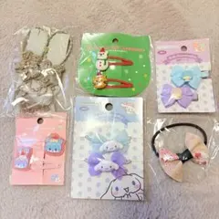 キャラクターリボンヘアアクセサリー6点セット
