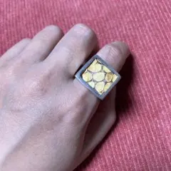J423】ヴィンテージ インレイ リング 13号 - メルカリ