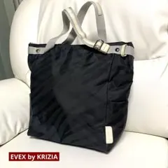 EVEX by KRIZIA ナイロン　2way ショルダーバッグ　ブラック