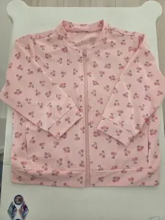 UNIQLO BABY AIRism チェリー柄 ジップアップパーカー 90のサムネイル
