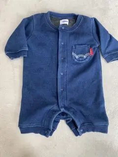 EDWIN ネイビー ロンパース 50〜60cm