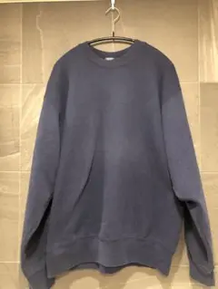 BVD ネイビー スウェット Lサイズ　USA製　無地