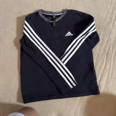 adidas ネイビー 長袖カットソー 140cm