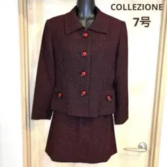 赤と黒のチェック柄 セットアップ ⭐️クリーニング済みです⭐️ (A3)