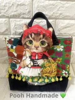 コヤンイサムチョン♡赤ずきんちゃん デニムバッグ リメイク ハンドメイド