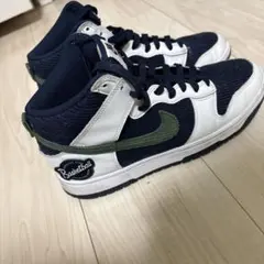 Nike Dunk High ネイビー/ホワイト/オリーブ 27cm 最終値下げ