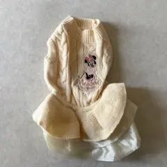 ペット服 犬服 ミニーマウス ケーブルニット 원피스 M