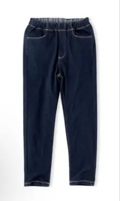 無印良品 キッズ ジャージーストレッチデニム調レギンスパンツ 120