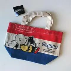 【新品】peanutsレトロ帆布ランチトートSNOOPY