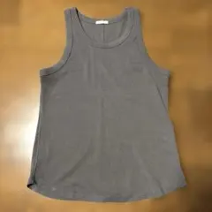GU リブタンクトップ Lサイズ　グレー