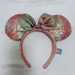 ディズニー 40周年ピンク スパンコールカチューシャ