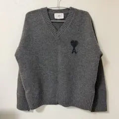 ami paris Vネックニット グレーのサムネイル