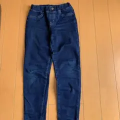 GU ウエストゴムパンツ 140cm ダークブルー