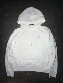 POLO ラルフローレン ホワイトジップパーカー drip swag - メルカリ