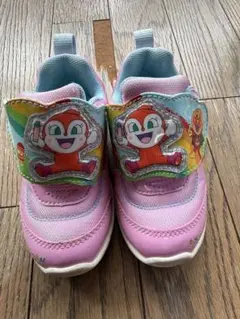 ドキンちゃん アンパンマン スニーカー 14cm ピンク キッズ マジックテープ