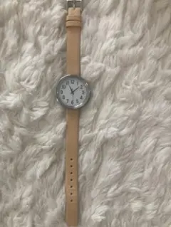 新品★無印良品★腕時計・公園の時計・小　ヌメ革　メンズ　レディース　ベージュ 新品☆無印良品☆腕時計・公園の時計・小 ヌメ革 メンズ