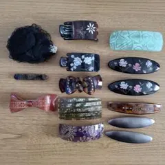 中古【 バレッタ 】ヘアーアクセサリー クリップ まとめ売り ヴィンテージ