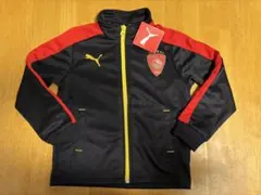 PUMA フルジップジャケット 110サイズ 黒赤