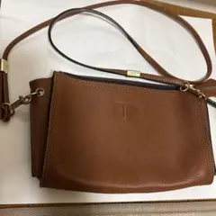 renomaブラウンレザーショルダーバッグのサムネイル