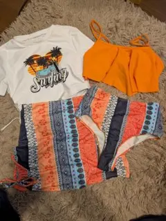 サーフィンTシャツとビキニセット　L
