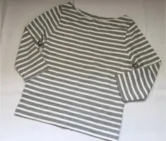 トミーヒルフィガー☆彡グレー×ホワイト ボーダーカットソー