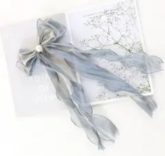 エレガント シフォンリボン ヘアアクセサリー