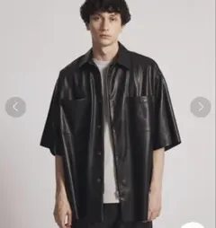 ユナイテッドトウキョウ　レザー　シャツ　レギュラーカラーのサムネイル