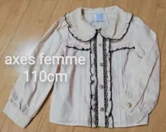 美品 110cm axes femme アクシーズ 長袖 ブラウス シャツ 地雷
