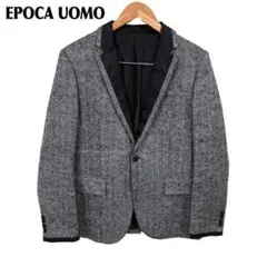【美品】 EPOCA UOMO モヘアウールテーラードジャケット ドレス 48のサムネイル