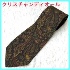 クリスチャンディオール　ネクタイ　ペイズリー　シルクのサムネイル