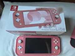 【美品】Nintendo Switch Lite 本体　コーラル　SD 64GB