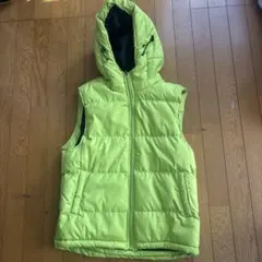 フード付きダウンベスト y2k