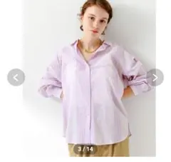 アーバンリサーチ　ソニーレーベル　 エアリーコットンストライプシャツ