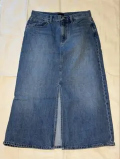 UNIQLO ユニクロ デニムロングスカート ウエスト70cm ヒップ97