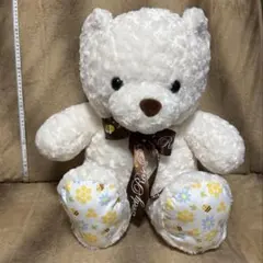ぬいぐるみ　ラブリーローズベア　白いクマのぬいぐるみ　プレゼント　可愛い